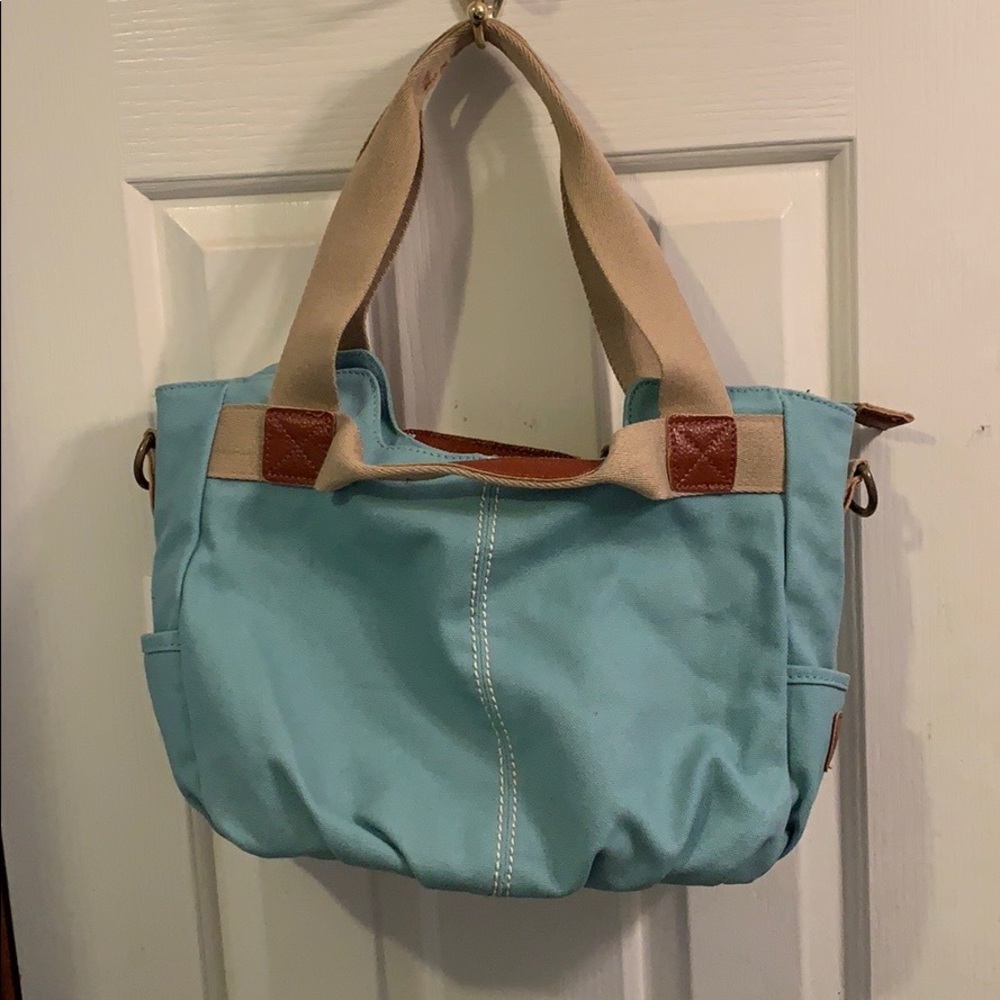 Blue shoulder bag